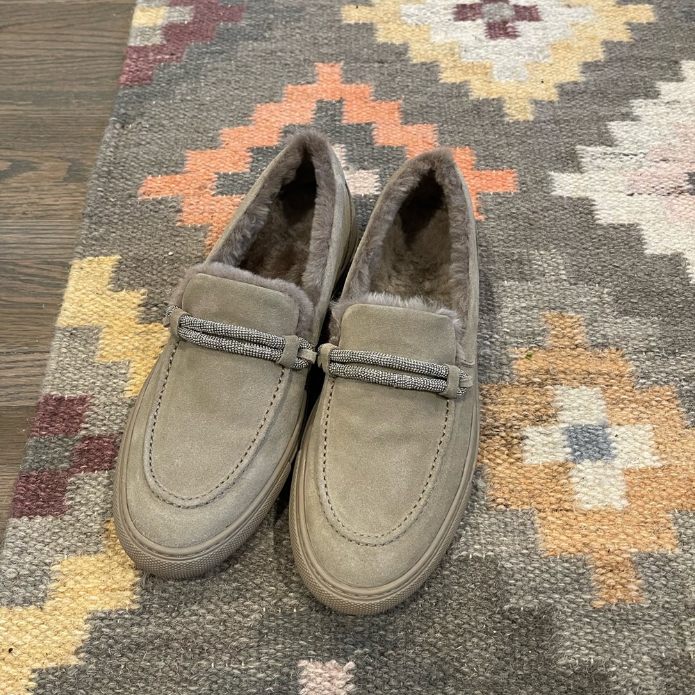 BRUNELLO CUCCINELLI Shearling lined Monili Shoes